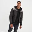 Blouson déperlant zippé capuche Liberto noir homme