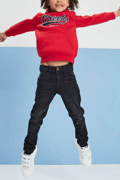 Sweat à capuche hoodie Creeks rouge garçon