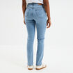Jeans slim taille haute denim double stone femme