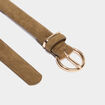 Ceinture su&eacute;dine vert kaki femme