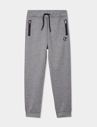 Pantalon de jogging ajust&eacute; gris clair gar&ccedil;on