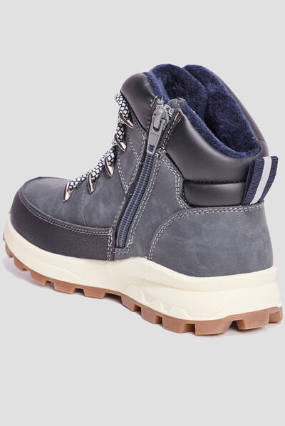 Bottines avec zip Trappeur Barato bleu garçon
