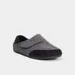 Chaussons avec fermeture à scratch gris homme