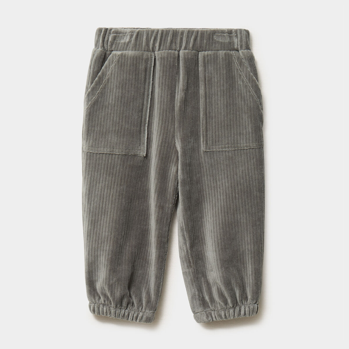 Pantalon effet velours c&ocirc;tel&eacute; vert kaki b&eacute;b&eacute; gar&ccedil;on