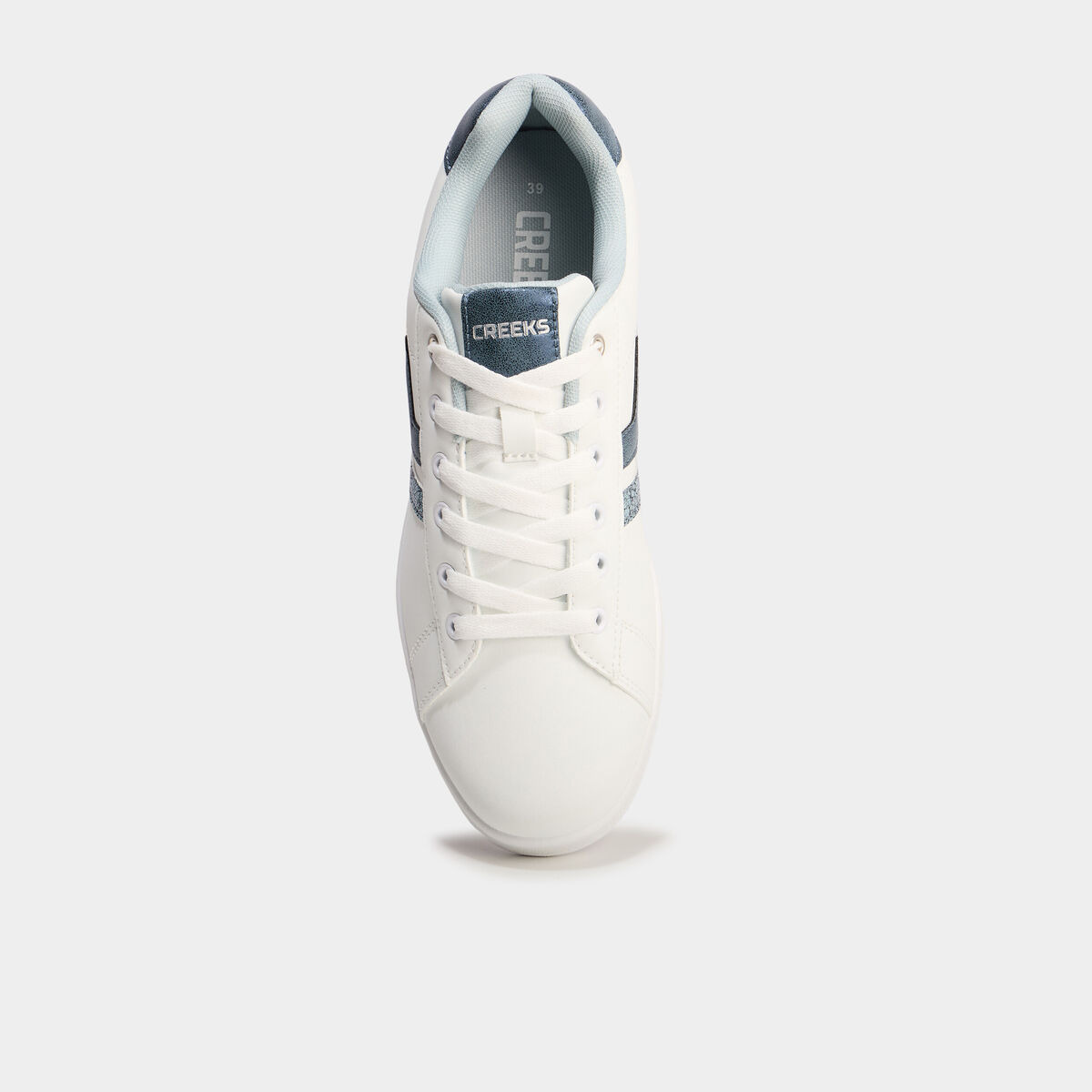 Tennis à lacets détails pailletés Creeks bleu marine femme