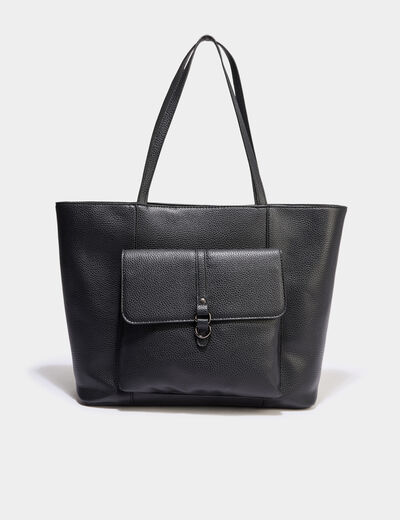 Sac cabas port&eacute;-&eacute;paule noir femme