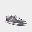 Tennis toile à lacets gris homme