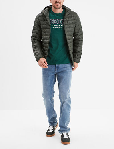 T-shirt à manches courtes coton Creeks vert foncé homme