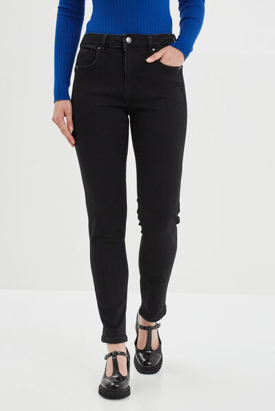 Jeans slim push up Mosquitos denim noir femme