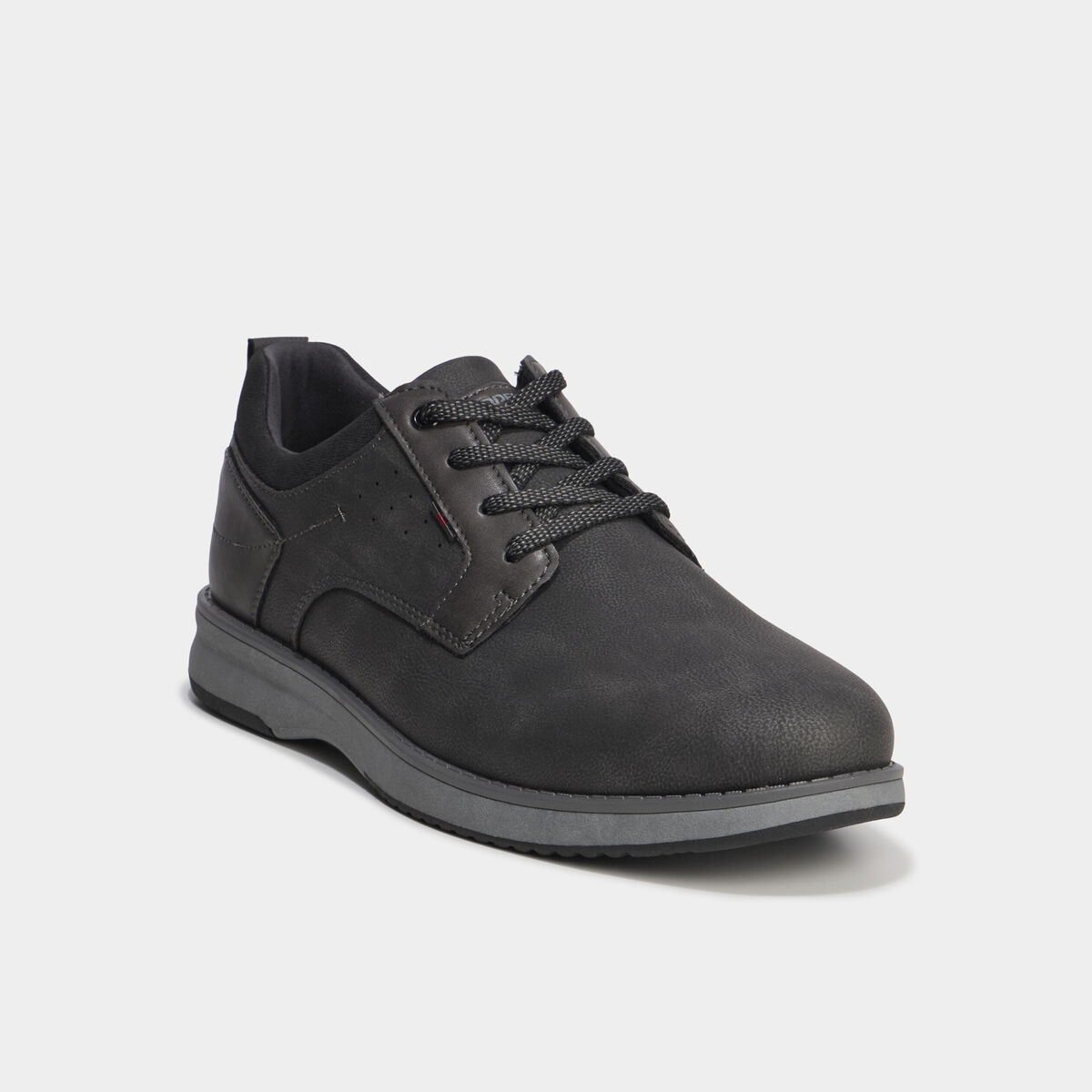 Derbies &agrave; lacets effet similicuir gris homme