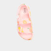 Mules de plage avec boucles multicolore fille