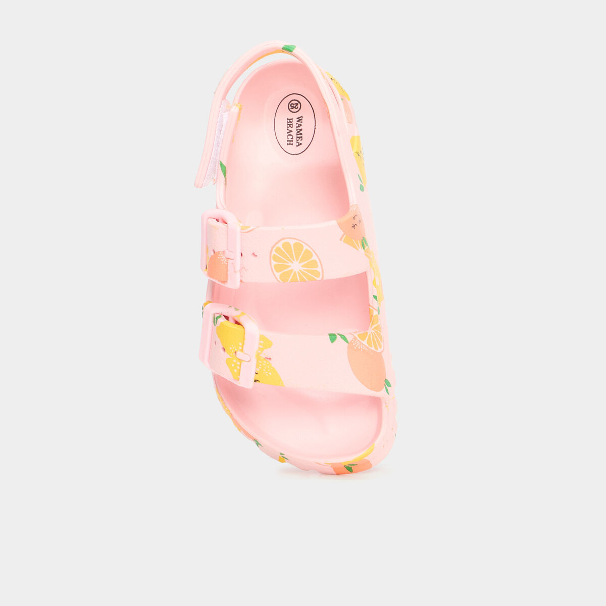 Mules de plage avec boucles multicolore fille