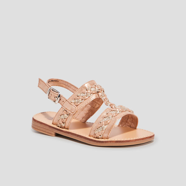 Sandales irisées sable fille