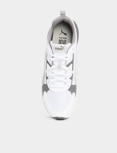Baskets running &agrave; lacets Puma gris homme