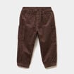 Pantalon cargo effet velours c&ocirc;tel&eacute; marron fonc&eacute; b&eacute;b&eacute; gar&ccedil;on