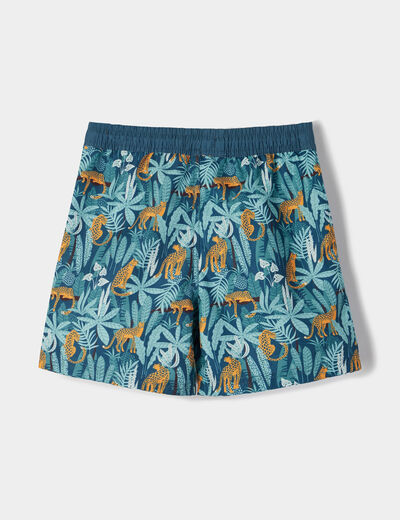 Short de bain vert kaki garçon