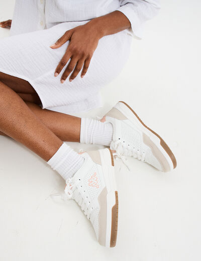 Tennis basses avec lacets Kappa vieux rose femme