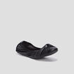 Ballerines d&eacute;tail effet nou&eacute; noir femme