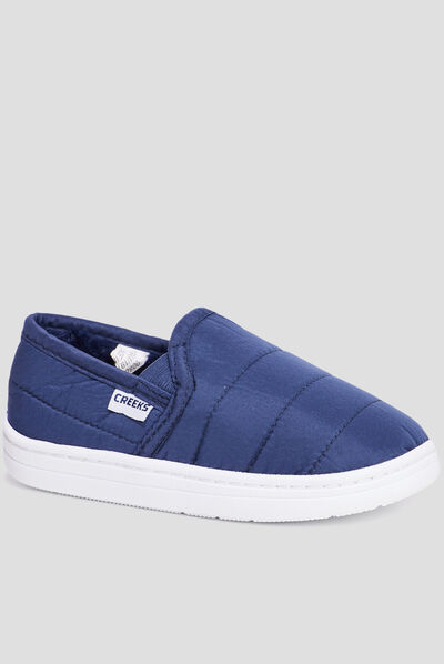 Chaussons sans gêne matelassés Creeks bleu garçon