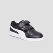 Tennis basses à scratchs Puma Shuffle noir garçon