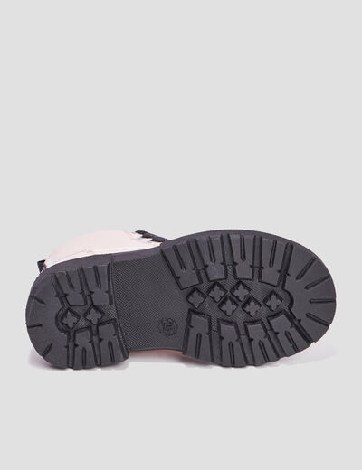 Bottines crantées zippées Liberto rose fille