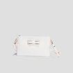Sac pochette en bandoulière blanc femme