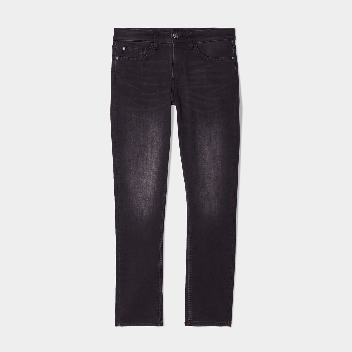 Jean stretch coupe slim denim noir homme