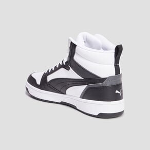 baskets montantes a lacets puma mid noir homme Baskets montantes à lacets Puma Mid noir homme