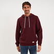 Sweat hoodie 1 poche et capuche prune homme