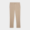 Pantalon chino slim taille élastiquée beige homme