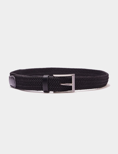 Ceinture tressée noir mixte