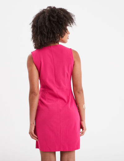 Robe portefeuille boucle Mosquitos rose fushia femme