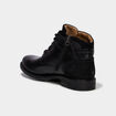 Bottines zipp&eacute;es en cuir noir homme