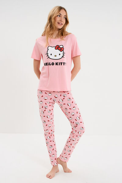 Ensemble pyjama coton Hello Kitty rose femme