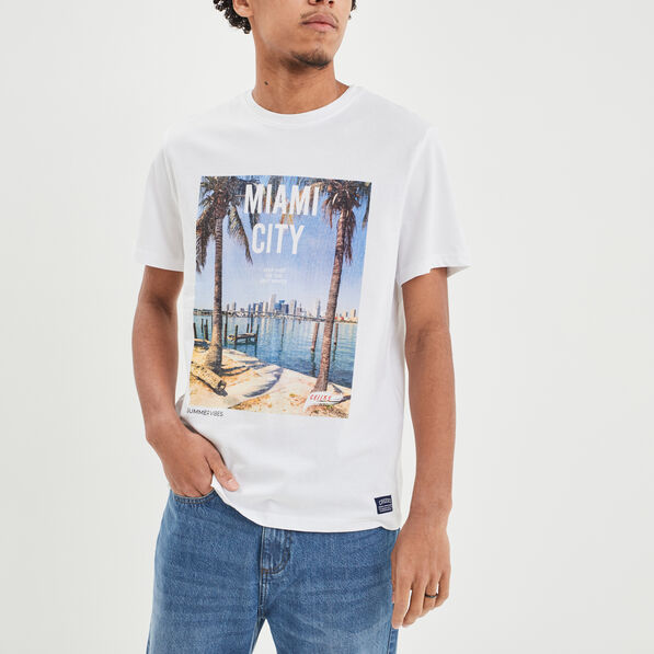 t shirt manches courtes creeks blanc homme T-shirt manches courtes Creeks blanc homme
