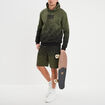 Short jogging droit à coulisse vert kaki homme