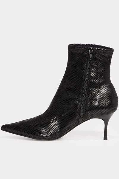 Bottines talons aiguilles Mosquitos noir femme