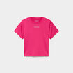T-shirt ajust&eacute; manches courtes rose fushia fille