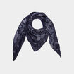 Foulard carr&eacute; bleu marine femme