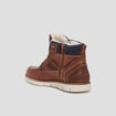 Bottines plates en cuir Liberto marron homme