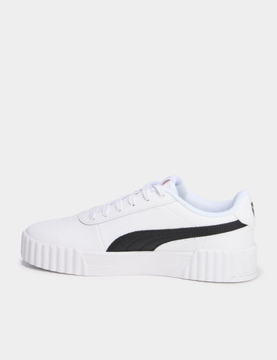 Tennis basses à lacets en cuir Puma multicolore femme