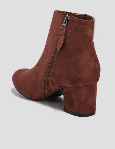 Bottines à talons marron femme