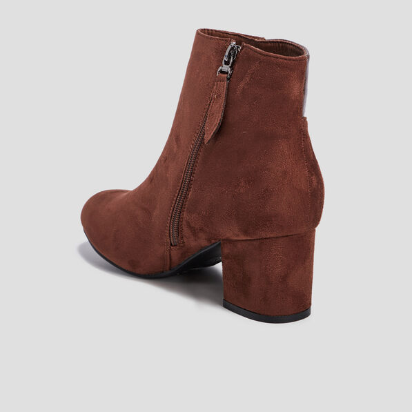 Bottines à talons marron femme