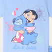 Ensemble pyjama short coton Stitch bleu clair fille