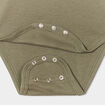 Body col roul&eacute; manches longues coton vert kaki b&eacute;b&eacute; gar&ccedil;on
