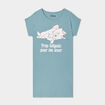 Chemise de nuit coton Aristochats Marie bleu gris femme