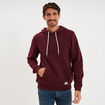 Sweat hoodie 1 poche et capuche prune homme
