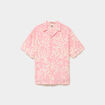 Chemise l&eacute;g&egrave;re textur&eacute;e manches courtes rose homme