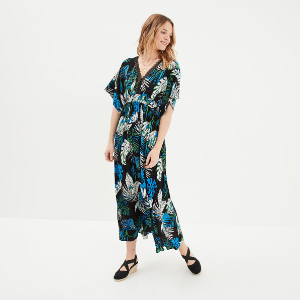 robe longue evasee noir femme Robe longue évasée noir femme