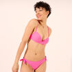 Haut de maillot de bain push up armatur&eacute; rose fushia femme